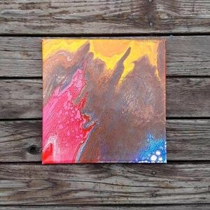 Original Acrylic Abstract Decor Art